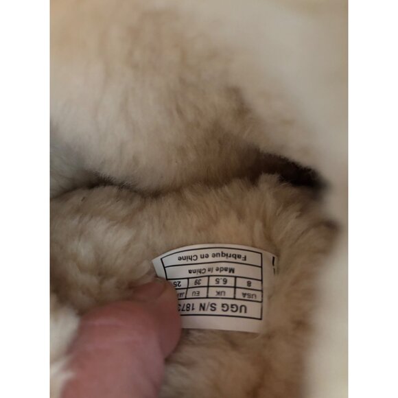 UGG Bailey Button Triplet Chestnut Suede Tall Boots Size US 8 Women’s - Picture 10 of 12